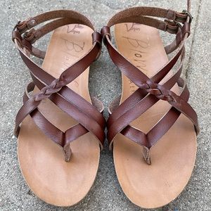 Womens Blowfish Mirenda Sandals Shoes Color: Scotch Dyecut